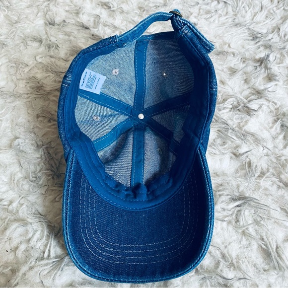 SHEIN Unisex Denim Blue Jean Adjustable Baseball Cap Hat One Size - Picture 4 of 7